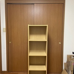 【家具】4段カラーボックス