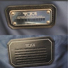【美品】TUMI トゥミ バックパック 男女リュック A4ノートPC収納スペースあり 大容量 ネームタグ 型番 255013D2の画像