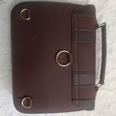 韓国学生カバン風 ショルダーバッグ リュック 2Way  ブラウンの画像