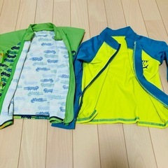 【サイズ110】ラッシュガード&水着セットの画像
