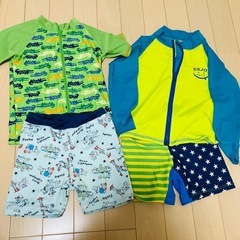 【サイズ110】ラッシュガード&水着セット