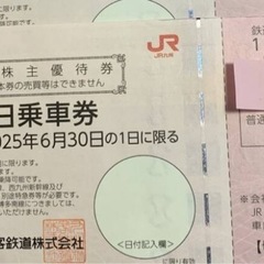 jr九州1日乗車券1枚