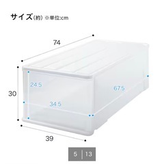 引き渡し予定　衣装ケース
