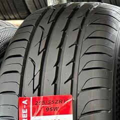 🌞205/55ZR17⭐工賃込み！新品未使用！ノア、ヴォクシー、キックスe-POWER、ステップワゴン、ストリーム等に！THREE-A製サマータイヤ入荷しました🌞の画像