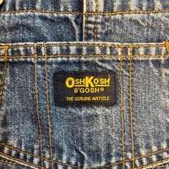 【OshKosh B’gosh】デニムショートオーバーオール 90cmの画像