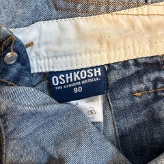 【OshKosh B’gosh】デニムショートオーバーオール 90cmの画像
