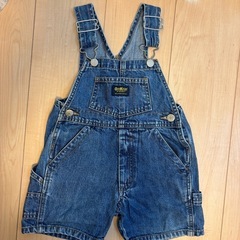 【OshKosh B’gosh】デニムショートオーバーオール 90cm