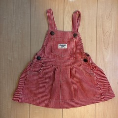 【OshKosh B’gosh】ジャンパースカート 90cm 赤...