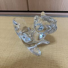 佐々木クリスタル リスの置物