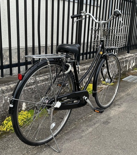 ＜整備済＞ブリヂストン・スクリッジ・シティサイクル  27インチ自転車・内装3段変速 LEDオートライト  ブラック
