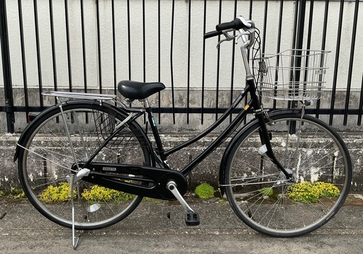 ＜整備済＞ブリヂストン・スクリッジ・シティサイクル  27インチ自転車・内装3段変速 LEDオートライト  ブラック