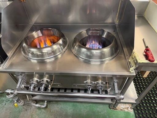 マルゼン中華レンジダブルとタニコー中華レンジダブル