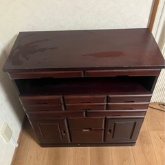 キャスター付引き出し　収納　テレビ台の画像