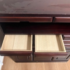 キャスター付引き出し　収納　テレビ台の画像