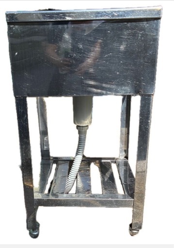 業務用 1槽シンク 幅450×奥450×高さ750+70(mm) 流し台 一層シンク 店舗用品 厨房機器　奈良・王寺・香芝　大阪市内　鶴見緑地