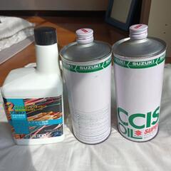 SUZUKI２cycleOIL（未開封品）1リッター缶２本＋1ｌ...