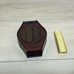 マルマン　ガスライター　Elfin　着火未確認　喫煙具　タバコグッズ　ゴールドの画像