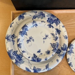 【美品】たち吉Adam&eveケーキ皿大小セットの画像