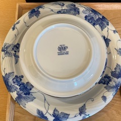 【美品】たち吉Adam&eveケーキ皿大小セットの画像