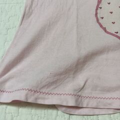 110・130cm HusHusH リボンプリントTシャツ姉妹お揃い　2点セットの画像