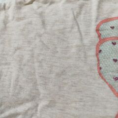 110・130cm HusHusH リボンプリントTシャツ姉妹お揃い　2点セットの画像