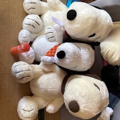 SNOOPYぬいぐるみ3点