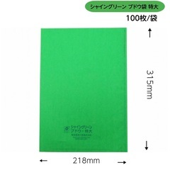 ぶどう袋　特大、特々大　4種　各10枚　計40枚の画像