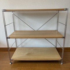 無印良品　ステンレスユニットシェルフ