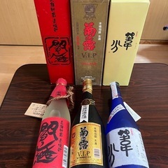 麦焼酎、米焼酎、泡盛