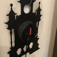 値下げ中！壁掛け時計　オブジェおしゃれなお部屋に最適　お城風の画像