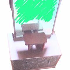 美品❗鏡台❗姿見❗鏡❗小物置き❗引き出し付き❗の画像