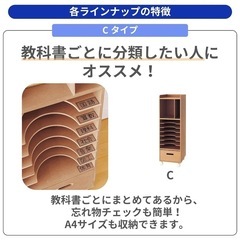 【お子様に】　ベルメゾン 自分で収納ラック ナチュラル Cタイプ の画像