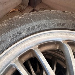 155/65R14タイヤ付き ユーロスピード アルミホイールの画像