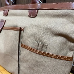 【未使用　美品】REGAL SHOES リーガルシューズ　帆布バッグ（把手：本革使用) の画像