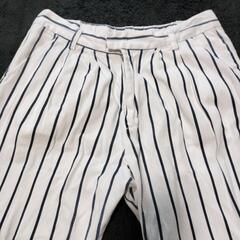 ストライプパンツ 八分丈パンツМの画像
