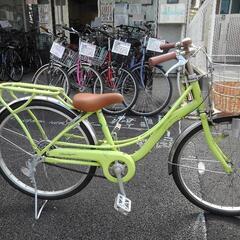 中古子供自転車３５８２　前後タイヤ新品！　２２インチ　ギヤなし　...