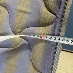 【無料】フランスベッド ダブルサイズ W約155 グレー系 0円 早い者勝ち 引取歓迎 配送OKの画像