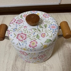 　無料 花柄　昭和レトロ　鍋