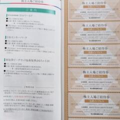 週末限定セール！！名鉄施設★株主優待券★