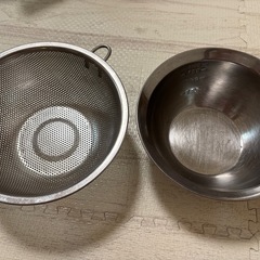 無料　調理ボウル　ざる ４点セット