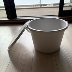 【無印良品】7.5Lポリプロピレン　バケツ　フタ付き