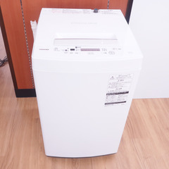 TOSHIBA (東芝) 洗濯機 全自動洗濯機 4.5kg ピュアホワイト 洗濯機本体 AW-45M5(W) 【コンプオフ金沢野々市店】の画像