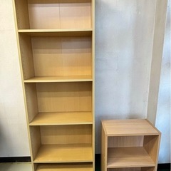 木目調のカラーボックス2つ差し上げます。