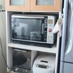 【内定】レンジ台 スライド棚付き