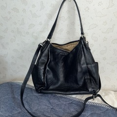 #ショルダーバッグ レザー #2way ブラック　#黒 のレザー #ハンドバッグ #BARCOSの画像