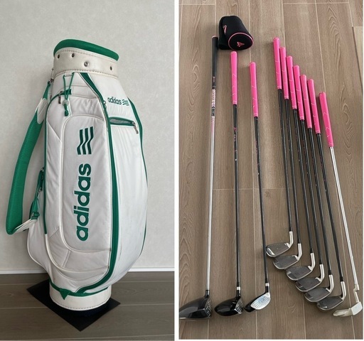 ゴルフセット レディース キャディバック adidas SRIXON