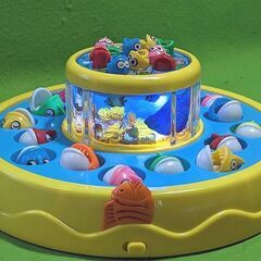 進化系●２段でウキウキ！ワクワク★おさかな釣りゲーム★ライト点灯・楽しいサウンド付◎1人～４人用・動作確認◎の画像