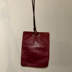 #ショルダーバッグ レザー レッド #レザー 製赤 #パスケース ・定期入れの画像