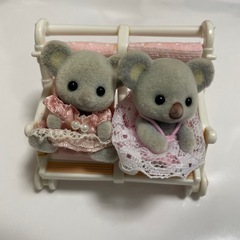 シルバニアファミリー　二人乗りベビーカー　