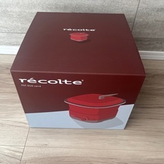 【新品未使用】レコルト ポットデュオ キャレ／多機能コンパクト電...